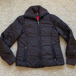 Esprit Retro Dark Brown Puffer Jacket, Women’s size Small